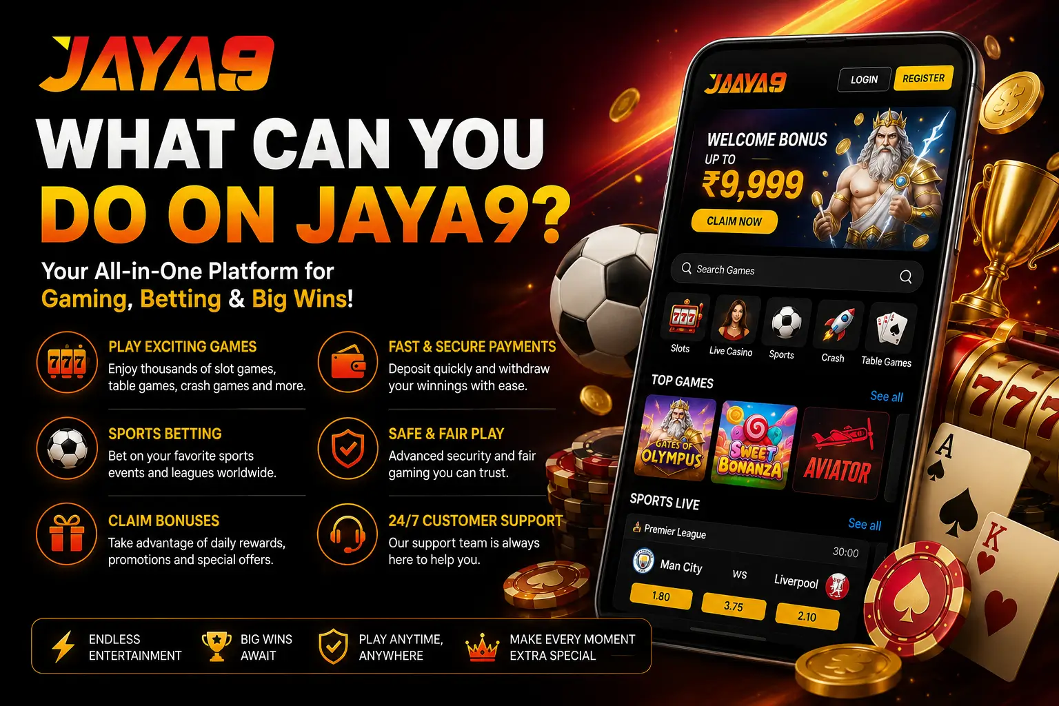 jaya9 welcome bonus