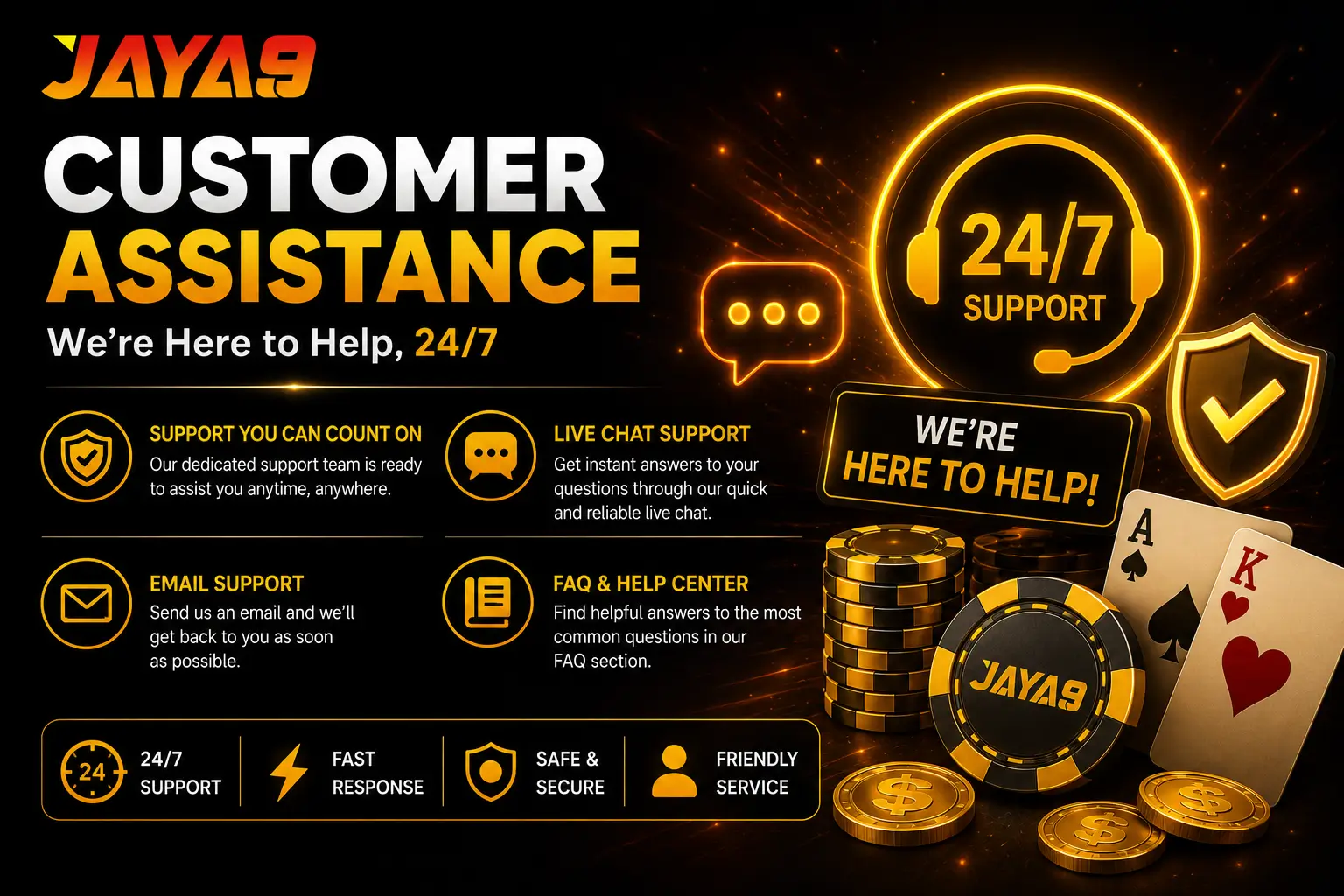 jaya9 customer assistance